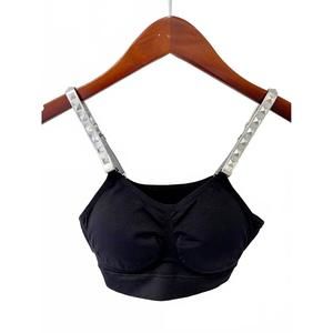 NEW STRAP-ITS silver studded strap bra in black